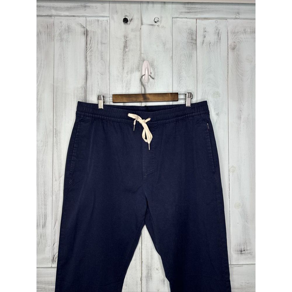 NWT RHONE NAVY BLUE EVERYDAY TWILL OFF HOURS DRAWSTRING ELASTIC WAIST PANTS‎ XL - Picture 3 of 16